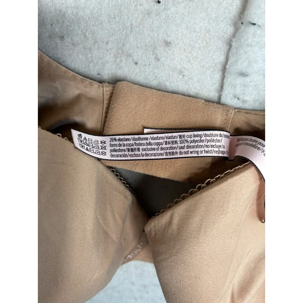 Victorias Secret Body By Victoria Perfect Coverage Bra Tan Nude 34DDD 387795-FFZ